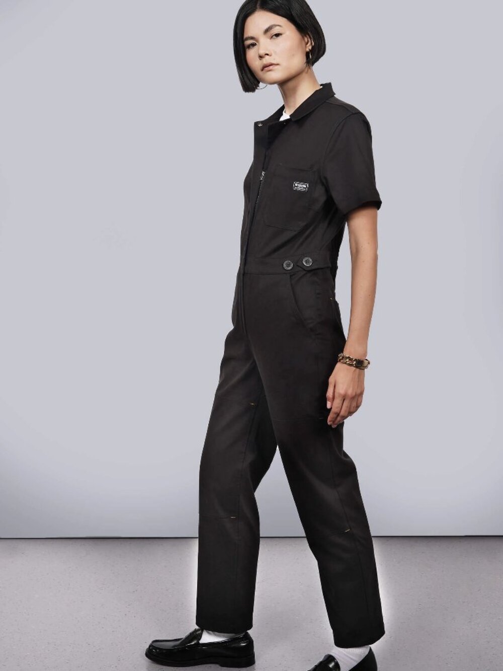 Wildfang The Essential High Waisted Coverall in Wink - Picture 4 of 8